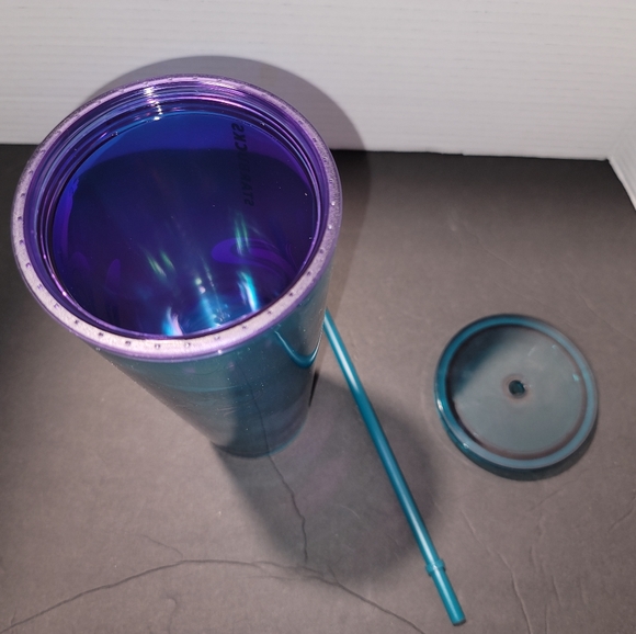 Starbucks Cup Spring Blue Holographic Glacier Dichronic Siren Core Tumbler NWT - Picture 6 of 7